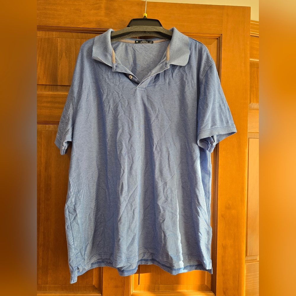 Members Mark Classic Blue Polo Shirt